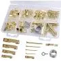 Accessbuy 200pcs Picture Hangers Photo Picture Frame Hooks Medium Hanging Assortment Kit for Wall Mounting Christmas Decorations(100lbs 50lbs 30lbs 20lbs 10lbs) Accessbuy 200pcs Picture Hangers Photo Picture Frame Hooks Medium Hanging Assortment Kit for Wall Mounting Christmas Decorations(100lbs 50lbs 30lbs 20lbs 10lbs)