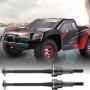 RC Car Drive Shaft, 2pcs Front Universal Drive Shaft Metal Transmission Shaft for WLtoys 1/12 12423 Remote Control Car Accessory(Black0090BL)