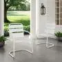 Crosley Furniture CO1030-WH Brighton Retro Metal Chair, Set of 2, White Crosley Furniture CO1030-WH Brighton Retro Metal Chair, Set of 2, White