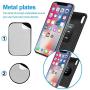 Magnet Car Phone Holder Air Vent Mount Portable for Cellphone with Metal Plate Sticker 2 Pack