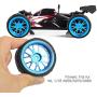 Drfeify RC Truck Wheel Tire, Blue Metal RC Tires Wheel Tyres Upgrade Parts for WL 1/18 A959 A979 A969 RC Crawler Car