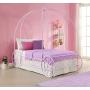 DHP Metal Carriage Bed, Fairy Tale Bed Frame, Shabby-Chic Style, Twin, Lilac