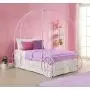 DHP Metal Carriage Bed, Fairy Tale Bed Frame, Shabby-Chic Style, Twin, Lilac DHP Metal Carriage Bed, Fairy Tale Bed Frame, Shabby-Chic Style, Twin, Lilac
