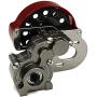 Que-T Full Metal Assembled Transmission Case /Gearbox with Straight Gear for 1/10 Axial SCX10 RC Model Crawler Car Titanium