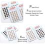 YICBOR 288sets/lot Sew-on PressSnap Buttons Metal Snap Fastener Buttons Press Button for Sewing Clothing(Silver Nickle, 6mm)