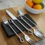 Gourmet Settings 20-piece Silverware Twist Collection Polished Stainless Steel Flatware Sets, Silver Gourmet Settings 20-piece Silverware Twist Collection Polished Stainless Steel Flatware Sets, Silver
