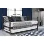 DHP Tokyo Daybed and Trundle with Metal Frame, Twin Over Twin Size, Brushed Bronze