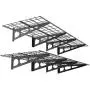 FLEXIMOUNTS 2-Pack 2x6ft Garage Shelving 24-inch-by-72-inch Wall Shelf Garage Storage Rack Floating Shelves, Black FLEXIMOUNTS 2-Pack 2x6ft Garage Shelving 24-inch-by-72-inch Wall Shelf Garage Storage Rack Floating Shelves, Black