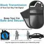 Upgraded Faraday Bag for Key Fob (2 Pack), TICONN Premium Faraday Cage Protector – Car RFID Signal Blocking, Anti-Theft Pouch, Anti-Hacking Case Blocker
