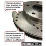 DK1570-6D Front Drilled Rotors and Semi-Metallic Brake Pads