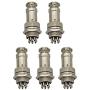 Raogoodcx 5Pcs 8 Pin Aviation Connector Male Female Plug Metal GX16 Panel Connector Socket Plug