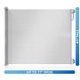 Perma Indoor/Outdoor Retractable Baby Gate 41'' Tall, Extends to 71'' Wide, Gray