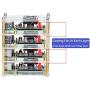 Raspberry Pi 4 Cluster Case, iUniker Raspberry Pi 4 Case with Cooling Fan and Raspberry Pi 4 Heatsink for Raspberry Pi 4 Model B, 3 B+, Pi 3 B, Pi 2 B, Pi B+ (4-Layers)