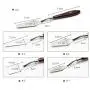 EVINIS 5Pcs Stainless Steel Spatula Palette Knife Painting Mixing Scraper Set,3D Print Removal Tool