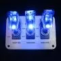 JIANFA Toggle Switch,Dc 12v Metal wire drawing face plate Car Toggle Switch with LED Indicator For For Racing Sport Competitive Car (Blue) JIANFA Toggle Switch,Dc 12v Metal wire drawing face plate Car Toggle Switch with LED Indicator For For Racing Sport Competitive Car (Blue)