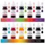 Ktdorns Soap Dye Soap Making Set - 10 Liquid Colors for Soap Coloring,Coal Black, Royal Blue,Chocolate Brown,Lemon Yellow,Fruit Green,Sunset Red,Sunset Yellow,Deep Pink,Super Red and Grape Violet.
