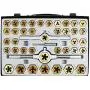 Muzerdo 86 Piece Tap and Die Set Bearing Steel Sae and Metric Tools, Titanium Coated with Metal Carrying Case Muzerdo 86 Piece Tap and Die Set Bearing Steel Sae and Metric Tools, Titanium Coated with Metal Carrying Case
