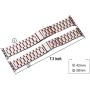 for Apple Watch Rose Gold 42MM/44MM Stainless Steel Strap Wristband for Replacement iWatch Strap with Comfortable Durable Folding Metal Clasp Classic Buckle Wrist Watch Strap,Updated Version