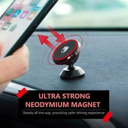 Magnetic Phone Holder Mount for Car - FITFORT Universal 360° Rotation Car Dashboard Stand with Super Strong Magnet Compatible Phone X XS XR MAX 8 Plus, S9 S8 Plus, GPS, Mini Tablet and More