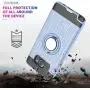 Note 5 case Galaxy Note 5 Case with HD Screen Protector,Ymhxcy 360 Degree Rotating Ring & Bracket Rubber Dual Layer Shock Bumper Resistant Back Cover for Samsung Galaxy Note 5-ZH Metal Slate