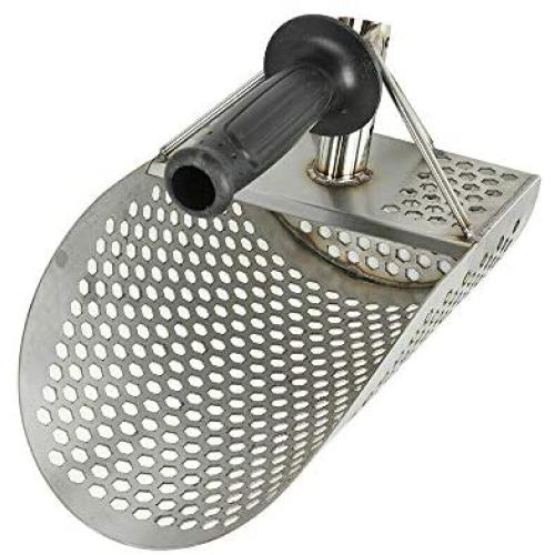 DNYSYSJ Metal Detecting Sand Scoop,Stainless Steel Metal Detecting Tool for Beach Treasure Hunting