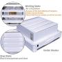 SAILFLO 10 Inch Exhaust Shutter Fan 2-Way Linkage Blower 470 CFM Strong Reversible Airflow Wall Mounted Ventilation Fan for Vents Attic Kitchen Bathroom Basement 10'' Diameter Propeller-14''×14''Panel