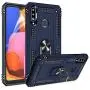 Galaxy A20S Case (Not Fit Galaxy A20/A20E) with HD Screen Protector, Gritup [Military Grade] 360 Degree Rotating Metal Ring Holder Kickstand Armor Bracket Cover Phone Case for Samsung A20S Blue