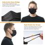 Black Mask Disposable, Eventronic 100 Pack Disposable Mask For Men, Adult Disposable Face Masks with Comfortable Elastic Ear Loop For Home & Office （Black & 100PCS）