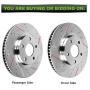 SCITOO Brakes Rotors 2pcs Front Drilled Slotted Discs Brake Rotors Brakes Kit fit 16 for Toyota Land Cruiser,08 2009 2010 2011 2012 2013 2014 2015 2016 for Toyota Sequoia,2007-2017 for Toyota Tundra