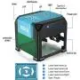 WAINLUX Laser Engraving Machine, Support Win, MAC Connection, 3000mW Small Desktop Laser Marking Machine, Laser Etching Range 3.14×3.14, ABS Material, for DIY Logo--Blue WAINLUX Laser Engraving Machine, Support Win, MAC Connection, 3000mW Small Desktop Laser Marking Machine, Laser Etching Range 3.14×3.14, ABS Material, for DIY Logo--Blue