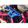 GPM for Traxxas Unlimited Desert Racer 4X4 (#85076-4) Upgrade Parts Aluminum Thickened Front Upper Arm Stabilizer - 1Pc Set Orange