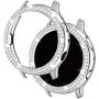 Falandi Compatible for Samsung Galaxy Watch Active 2 Screen Protector, Case with Doulbe Rows Rhinestones Bling Crystal Diamonds Plate face Case Cover Frame Bumper 44mm/40mm, (Silver, 40mm) Falandi Compatible for Samsung Galaxy Watch Active 2 Screen Protector, Case with Doulbe Rows Rhinestones Bling Crystal Diamonds Plate face Case Cover Frame Bumper 44mm/40mm, (Silver, 40mm)