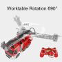 Fisca RC Truck Remote Control Fire Engine Truck 9 CH 2.4G Hobby Electronics Toys with LED Lights Simulated Sounds