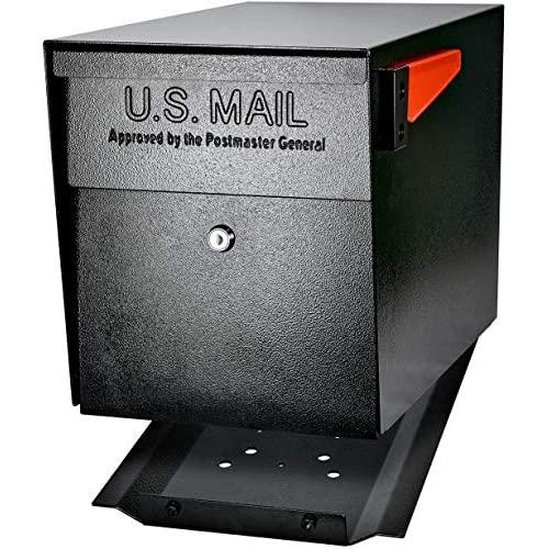 Mail Boss 7106 Curbside Security Locking Mailbox, Black,Medium