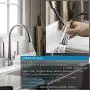 K-1219935-BC Hose Kit for Kohler Pull Down Kitchen Faucets with DockNetik Magnetic Docking System, Kohler Faucet Hose Replacement Part K-1304674-BC, 67-in Bright Chrome Finish