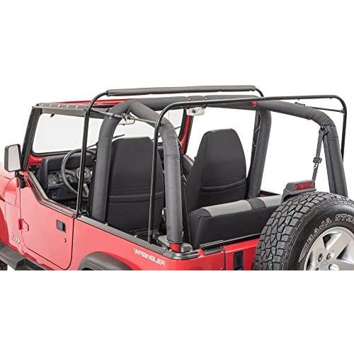 MasterTop Soft Top Hardware Kit Fits 1987-1995 Jeep YJ Wrangler vehicles with Soft Upper Doors Includes Bows, W/S Channel, tailgatebar & Door surrounds Metal door frames not included 15433101