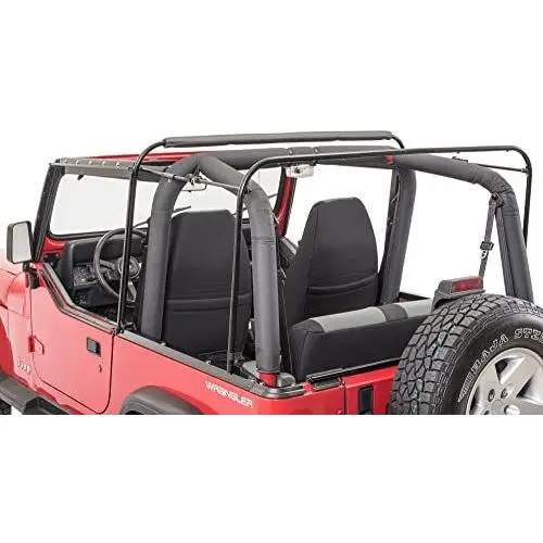 MasterTop Soft Top Hardware Kit Fits 1987-1995 Jeep YJ Wrangler vehicles with Soft Upper Doors Includes Bows, W/S Channel, tailgatebar & Door surrounds Metal door frames not included 15433101 MasterTop Soft Top Hardware Kit Fits 1987-1995 Jeep YJ Wrangler vehicles with Soft Upper Doors Includes Bows, W/S Channel, tailgatebar & Door surrounds Metal door frames not included 15433101