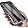 KMXDD Anti-Spy Anti-Peeping Galaxy Note 8 360° Full Body Case,Clear Double Sided Tempered Glass [Magnetic Adsorption] Metal Bumper Protection Privacy Cover for Galaxy Note8 (Green, GalaxyNote8)
