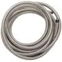 16 Feet 4AN AN4 1/4'' Fuel Line Hose Braided Stainless Steel Oil Gas Fuel Hose CPE Synthetic Rubber Line Silver 16 Feet 4AN AN4 1/4'' Fuel Line Hose Braided Stainless Steel Oil Gas Fuel Hose CPE Synthetic Rubber Line Silver