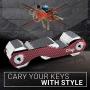 Clips Smart Compact Key Holder Keychain - Made of Carbon Fiber & Stainless Steel- Pocket Organizer Up to 28 Keys- Lightweight, Strong Includes Bottle Opener, Carabiner & More