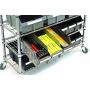 Seville Classics Commerical Grade NSF-Certified Bin Rack Storage Steel Wire Shelving System - 16 Bins - Gray