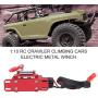 1/10 RC Crawer Metal Winch Climbing Electric Metal Accessory Suitable for SCX10 D90 D110 TF2 TRX4 KM2 Parts