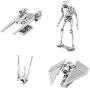 fascinations Metal Earth 3D Metal Model Kits - Star Wars Rogue One Set of 4 - U-Wing Fighter, TIE Striker, Krennics Imperial Shuttle, K-2SO