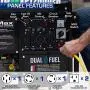DuroMax XP12000EH Generator-12000 Watt Gas or Propane Powered Home Back Up & RV Ready, 50 State Approved Dual Fuel Electric Start Portable Generator, Black and Blue DuroMax XP12000EH Generator-12000 Watt Gas or Propane Powered Home Back Up & RV Ready, 50 State Approved Dual Fuel Electric Start Portable Generator, Black and Blue