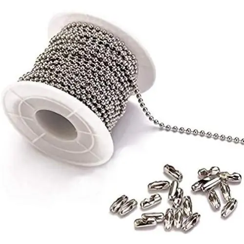 Tiparts 30 Feet Stainless Steel Ball Chains Necklace with 20pcs Connectors Clasps,Silver Bead Chain Sets (Chain Width 2.4mm+20pcs connectors) Tiparts 30 Feet Stainless Steel Ball Chains Necklace with 20pcs Connectors Clasps,Silver Bead Chain Sets (Chain Width 2.4mm+20pcs connectors)