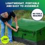 YardStash Outdoor Storage Deck Box XL: Easy Assembly, Portable, Versatile (150 Gallon, 20 Cubic Feet, Green)