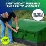 YardStash Outdoor Storage Deck Box XL: Easy Assembly, Portable, Versatile (150 Gallon, 20 Cubic Feet, Green)
