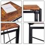 Writing Computer Desk Modern Simple Study Desk Industrial Style Folding Laptop Table for Home Office Notebook Desk Vintage