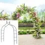 Giantex Metal Garden Arbor Wedding Arch, 8.4 Ft High x 4.6 Ft Wide, Pergola Arbor for Climbing Plant Roses Vines, Indoor Outdoor Garden Patio Bridal Party Decoration Wedding Arch Giantex Metal Garden Arbor Wedding Arch, 8.4 Ft High x 4.6 Ft Wide, Pergola Arbor for Climbing Plant Roses Vines, Indoor Outdoor Garden Patio Bridal Party Decoration Wedding Arch