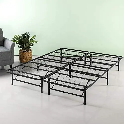 ZINUS SmartBase Zero Assembly Mattress Foundation / 12 Inch Metal Platform Bed Frame / No Box Spring Needed / Sturdy Steel Frame / Underbed Storage, Twin ZINUS SmartBase Zero Assembly Mattress Foundation / 12 Inch Metal Platform Bed Frame / No Box Spring Needed / Sturdy Steel Frame / Underbed Storage, Twin